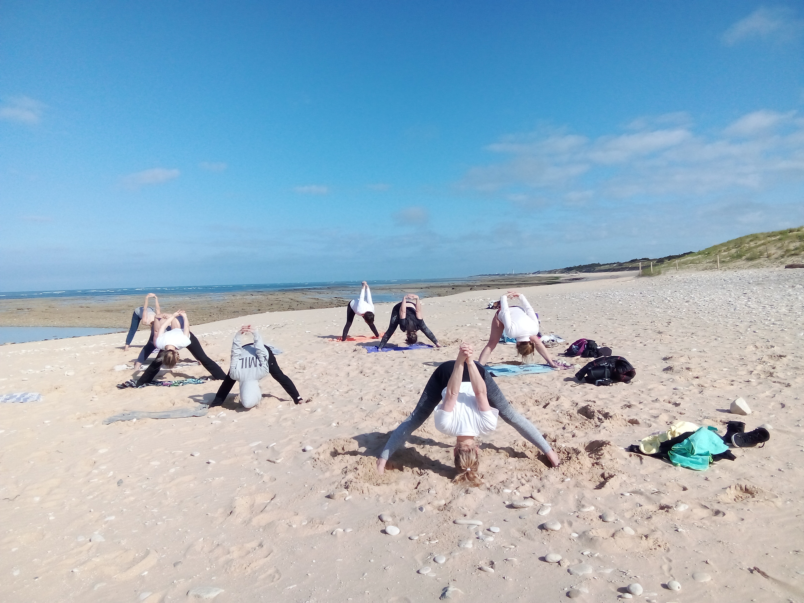 Stage de yoga à l'ile de ré - Prasarita pado tanasana