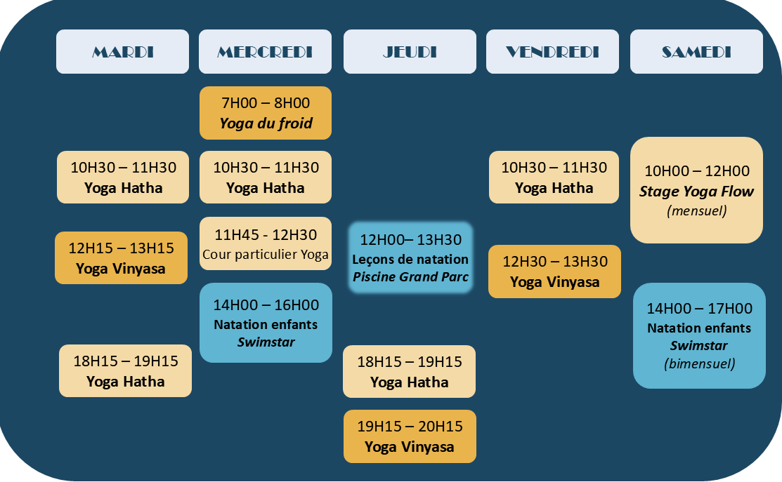 Le planning de l’année est en ligne !